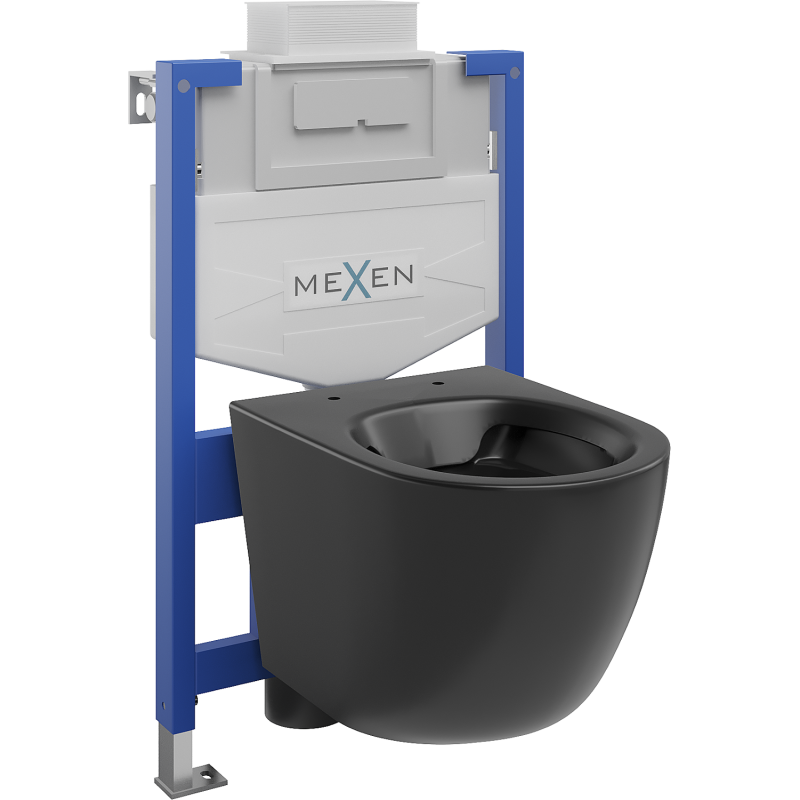 Mexen Lena WC-Unterputzset Fenix XS-U mit WC-Schüssel, schwarz matt - 6853322XX85