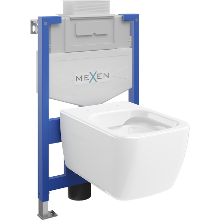 Mexen Margo Unterputz-WC-Set Fenix XS-U mit WC-Schüssel, weißer Glanz - 6853342XX00
