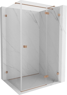 Mexen Lunar T rechtsanschlag Dusche 100 x 90 cm, transparent, gebürstetes Kupfer - 834T-100-090-65-00-P