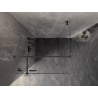 Mexen Lunar T Links angeschlagene Duschkabine 100 x 100 cm, transparent, gebürstet in Gun Gray - 834T-100-100-66-00-L