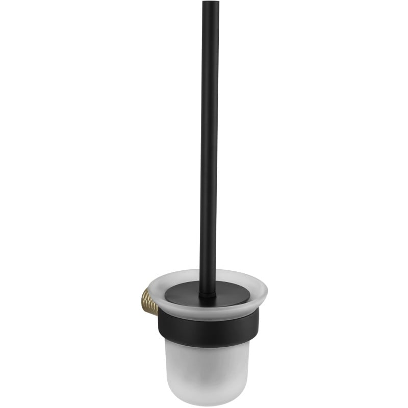 Mexen Base Toilettenbürste, schwarz/gold - 7088250-57