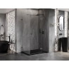 Mexen Lunar T Duschecke rechts öffnend 85 x 80 cm, transparent, gun gray gebürstet - 834T-085-080-66-00-P