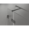 Mexen Lunar T Duschkabine rechts angeschlagen 85 x 110 cm, transparent, gun gray gebürstet - 834T-085-110-66-00-P