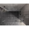 Mexen Lunar T rechte Klapptür-Duschkabine 90 x 120 cm, transparent, gebürstetes Gewehrgrau - 834T-090-120-66-00-P