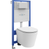Mexen Rico Unterputz-WC-Set Fenix Slim mit WC-Schüssel und Softclose-Sitz, weiß matt - 61030724001