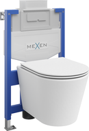 Mexen Rico Unterputz-WC-Set Fenix XS-U mit WC-Schüssel und Soft-Close-Sitz, weiß matt - 68530724001