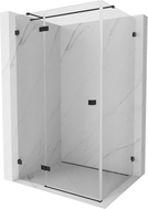 Mexen Lunar T linke Pendeltür-Duschkabine 70 x 90 cm, transparent, schwarz - 834T-070-090-70-00-L