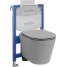 Mexen Rico Unterputz-WC-Set Fenix XS-U mit WC-Schüssel und Soft-Close-Sitz, hellgrau matt - 68530724061