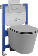 Mexen Unterputz-WC-Set Fenix XS-U mit WC-Schüssel Rico und Soft-Close-Sitz, hellgrau matt - 68530724061