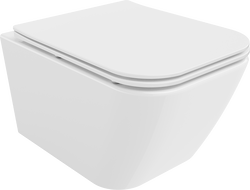 Mexen Madox Rimless WC-Schüssel mit soft-schließendem Slim-Sitz, Duroplast, glänzend weiß - 30154000
