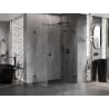 Mexen Lunar T Duschkabine, schwenkbar, rechts 70 x 90 cm, transparent, schwarz - 834T-070-090-70-00-P