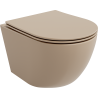 Mexen Lena WC-Schüssel Rimless mit Absenkautomatik Slim, Duroplast, Cappuccino Matt - 30224064