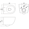 Mexen Lena WC-Schüssel Rimless mit abnehmbarer Slim-Sitzplatte, Duroplast, hellgrün matt - 30224048