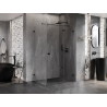 Mexen Lunar T Duschkabine, rechts öffnend, 85 x 80 cm, transparent, schwarz - 834T-085-080-70-00-P