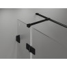 Mexen Lunar T Duschkabine, rechts öffnend, 85 x 80 cm, transparent, schwarz - 834T-085-080-70-00-P