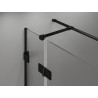 Mexen Lunar T Duschkabine, rechts öffnend, 85 x 80 cm, transparent, schwarz - 834T-085-080-70-00-P