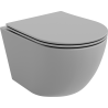 Mexen Lena WC-Becken Rimless mit langsam schließendem Slim-Sitz, Duroplast, hellgrau matt - 30224061