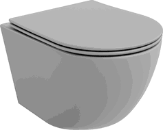Mexen Lena WC-Becken Rimless mit langsam schließendem Slim-Sitz, Duroplast, hellgrau matt - 30224061