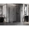 Mexen Lunar T Duschkabine, öffnend, rechts 90 x 120 cm, transparent, schwarz - 834T-090-120-70-00-P