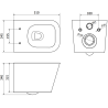 Mexen Teo WC-Schüssel Rimless mit langsam schließendem Slim-Sitz, Duroplast, hellgrün matt - 30854048