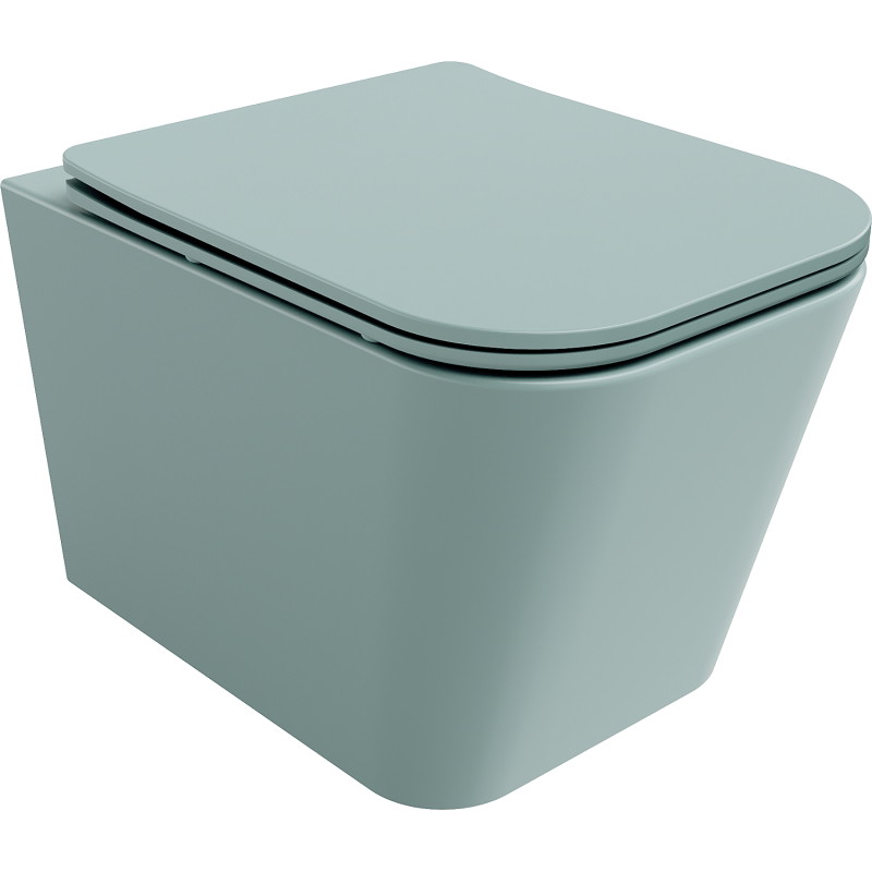 Mexen Teo WC-Schüssel Rimless mit Absenkautomatik Slim, Duroplast, Hellgrün Matt - 30854048