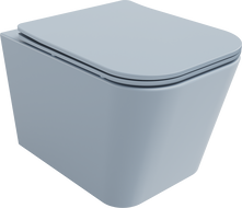 Mexen Teo WC-Schüssel Rimless mit Slim-Absenkautomatik, Duroplast, Grau-Blau Matt - 30854069