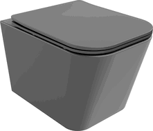 Mexen Teo WC-Schüssel Rimless mit Soft-Close-Slim-Sitz, Duroplast, dunkelgrau matt - 30854071