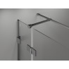 Mexen Lunar T Duschkabine links öffnend 70 x 100 cm, transparent, Gun Metal - 834T-070-100-95-00-L