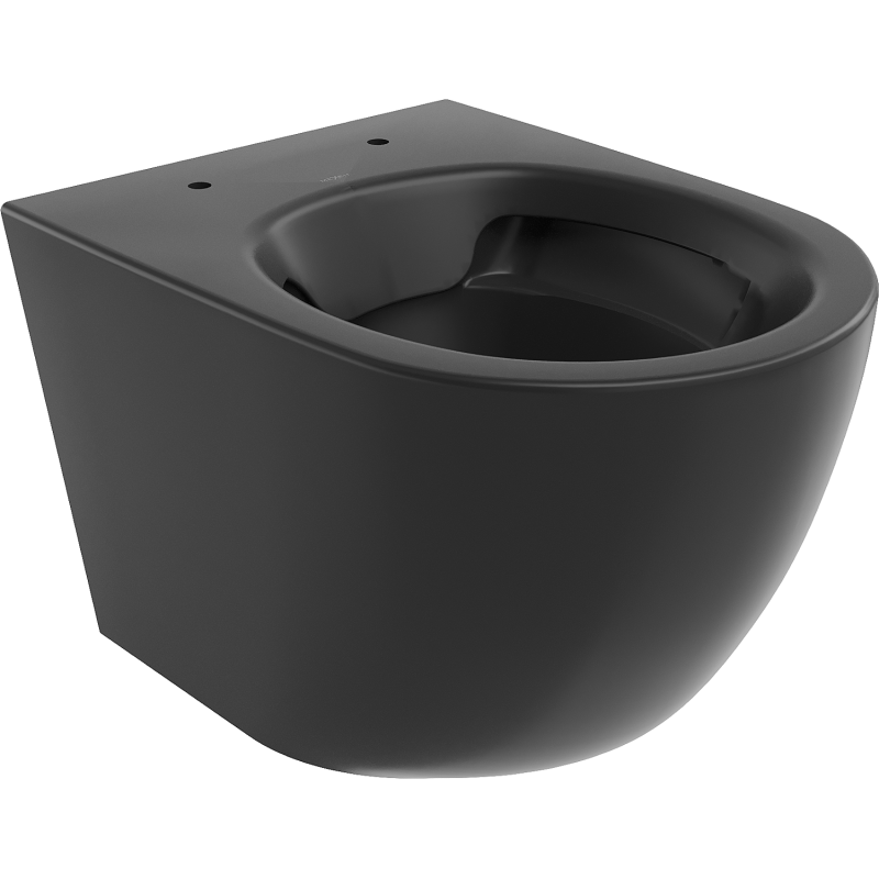 Mexen Lena WC-Schüssel Rimless, schwarz matt - 3322XX85