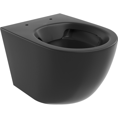 Mexen Lena WC-Schüssel Rimless, schwarz matt - 3322XX85