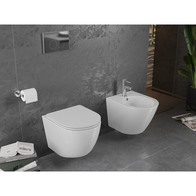 Mexen Lena WC-Schüssel Rimless, weiß glänzend - 3322XX00