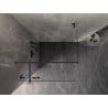 Mexen Lunar T Duschkabine schwenkbar links 80 x 80 cm, transparent, Gun Metal - 834T-080-080-95-00-L