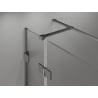 Mexen Lunar T Rechtsdrehende Duschkabine 70 x 90 cm, transparent, Gun Metall - 834T-070-090-95-00-P