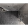 Mexen Lunar T schwenkbare Duschkabine rechts 90 x 90 cm, transparent, Gun Metal - 834T-090-090-95-00-P