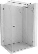 Mexen Lunar T Rechte schwenkbare Duschkabine 90 x 110 cm, transparent, Gun Metal - 834T-090-110-95-00-P