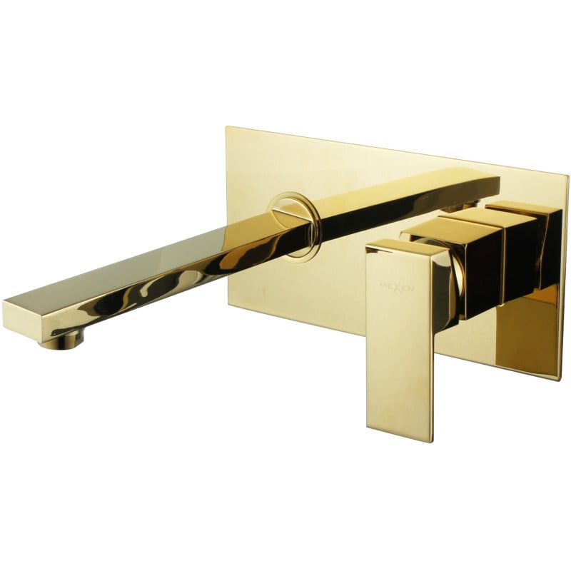 Mexen Cube Unterputz-Waschtischarmatur, gold - 73115-50
