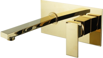 Mexen Cube Unterputz-Waschtischarmatur, Gold - 73115-50