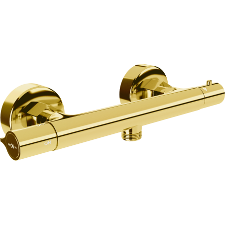 Mexen Slim thermostatische Duscharmatur, gold - 77105-50