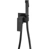 Mexen Cube Unterputz-Bidetarmatur mit Punkt-Set, schwarz - 7599150-70