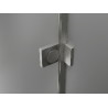 Mexen Lunar T Linksdrehende Duschtür 85 x 120 cm, transparent, gebürstetes Nickel - 834T-085-120-97-00-L