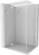 Mexen Lunar T Duschkabine schwenkbar links 90 x 80 cm, transparent, gebürsteter Nickel - 834T-090-080-97-00-L