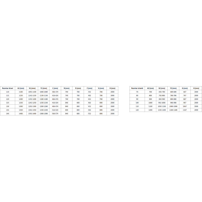 Mexen Lunar T Duschkabine schwenkbar links 90 x 90 cm, transparent, gebürsteter Nickel - 834T-090-090-97-00-L