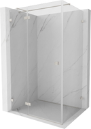 Mexen Lunar T Duschkabine, schwenkbar, links 90 x 110 cm, transparent, gebürstetes Nickel - 834T-090-110-97-00-L