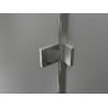 Mexen Lunar T Duschtür links öffnend 100 x 120 cm, transparent, gebürstetes Nickel - 834T-100-120-97-00-L
