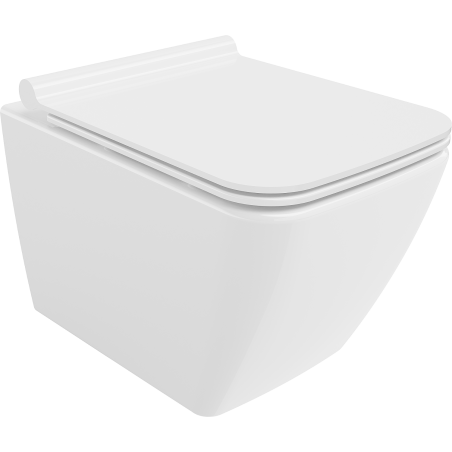 Mexen Vega WC-Schüssel Rimless mit Slim-Absenkautomatik-Sitz, Duroplast, weiß glänzend - 30654000