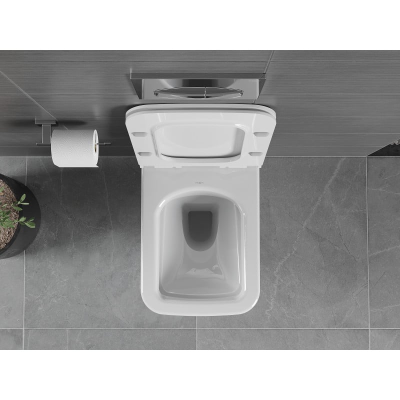 Mexen Vega WC-Schüssel Rimless mit Slim-Absenkautomatik-Sitz, Duroplast, weiß glänzend - 30654000