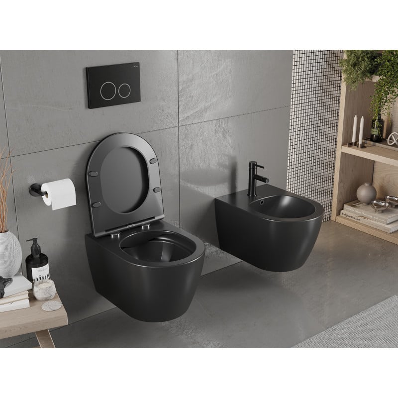 Mexen Carmen WC-Schüssel Rimless, schwarze Mattierung - 3388XX85