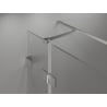Mexen Lunar T Duschkabine rechts öffnend 100 x 110 cm, transparent, gebürsteter Nickel - 834T-100-110-97-00-P