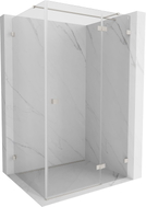 Mexen Lunar T rechts öffnende Duschkabine 100 x 120 cm, transparent, gebürsteter Nickel - 834T-100-120-97-00-P