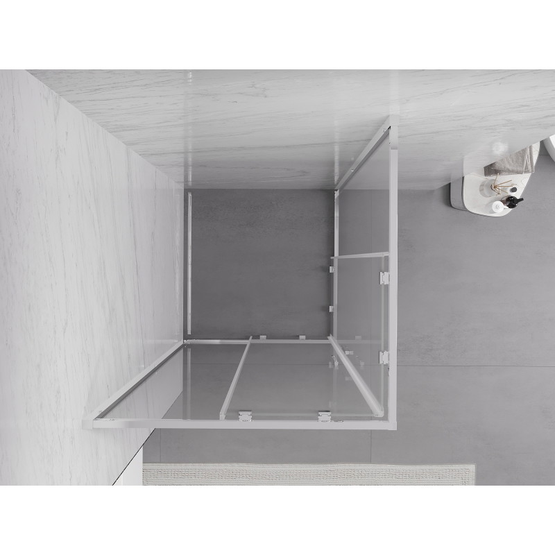 Mexen Exo quadratische Duschkabine, Schiebetür 85 x 85 cm, transparent, chrom - 8111-085-085-01-00